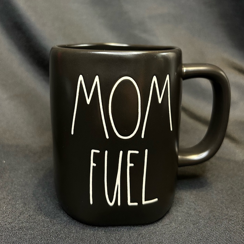Rae Dunn MOM FUEL Black Coffee Tea Mug Cup
